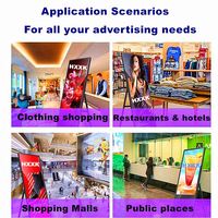 Lecteur publicitaire intelligent portable Android HXXK TOUCH avec écran LCD, affichage numérique intérieur, utilisation en magasin de détail, spécifications du kiosque