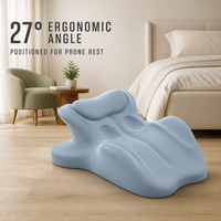Coussin orthopédique en mousse à mémoire de forme pour les douleurs au cou, aux épaules et au dos, soutien lombaire à récupération lente, approvisionnement en gros OEM personnalisé
