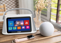 CQA P10 Speaker layar mesin Karaoke profesional pintar 2*4 "inci, konektivitas WiFi, dan sistem Android 12-Tingkatkan musik Anda
