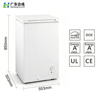 Congélateur portable compact à porte unique de 99 L, équipement de réfrigération à économie d'énergie pour hôtel, salon de thé, boulangerie, magasin de snacks