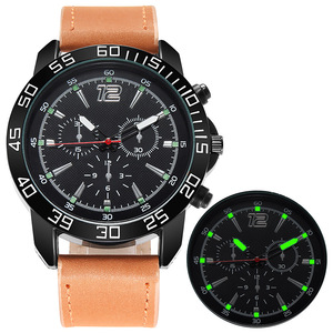 Nouvelle montre à <span class=keywords><strong>quartz</strong></span> multifonctionnelle pour homme, lumineuse, pour <span class=keywords><strong>les</strong></span> affaires et <span class=keywords><strong>les</strong></span> activités de plein air, boîtier en alliage, bracelet en acrylique, grand cadran de 50 mm - Product Image 5