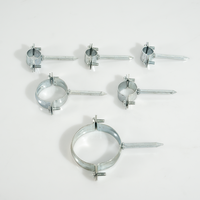 Collier de serrage réglable avec vis carrée Colliers de serrage sans ressort en caoutchouc Clips fendus