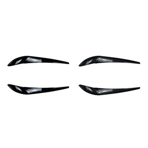 บีเอ็มดับเบิลยู X3 X4 F25 F26 2014 2017 สติ๊กเกอร์ติดคิ้วไฟหน้าคาร์บอนไฟเบอร์สีดำเปียโนสติ๊กเกอร์ตกแต่งตัวถังรถยนต์อุปกรณ์ตกแต่ง - Product Image 2