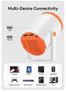 โปรเจคเตอร์ขนาดเล็ก JUNUO รุ่นยอดนิยม 200Ansi 720P 1+8GB ระบบ Android 14 ล่าสุด พร้อมบลูทูธ พกพาสะดวก สำหรับใช้ในบ้าน - Product Image 4