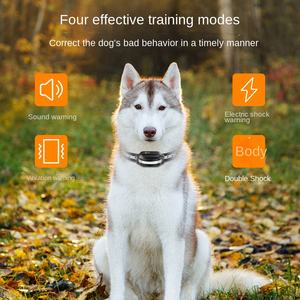 Wiederauf lad bares wasserdichtes Fern trainings gerät Elektronisches Halsband für das Hunde training Vibrierende Elektro schock pieps für alle Hunde - Product Image 4