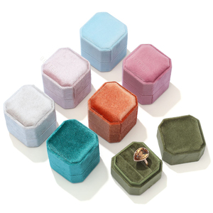 Wholesale Travel Jewellery Organizer Case <strong>Mini</strong> Small Gift Rings Pendant Storage Velvet <strong>Jewelry</strong> <strong>Box</strong> - Product Image 1