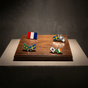 Pin de Esmalte Duro de Alta Calidad, Broche de Aleación de Zinc con Forma Personalizada, Pin de Metal Estilo Vintage con Bandera para Colección y Decoración - Product Image 1