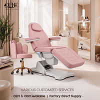 Meubles de salon QUHE, lit de beauté électrique réglable à 3 moteurs, chaise de soin esthétique, table de massage pour traitement du visage