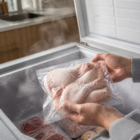 Sacs sous vide en nylon transparent de qualité supérieure, résistants aux basses températures (-18°C), film flexible pour la conservation des aliments à domicile, fournisseur