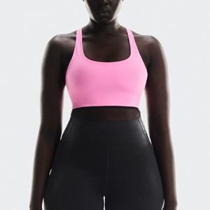 Soutien-gorge de sport transparent à fines bretelles, fermeture éclair frontale, personnalisable et abordable, idéal pour la natation et l'entraînement - Product Image 1