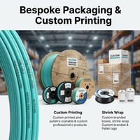 Cable de Fibra Óptica Troncal Multimodo HEADWAY FCL-DSCN-3L002-AQ de 2 Hilos OM3-150, PVC 50/125um, para Redes Interiores, 10Gbps, Aqua Wire CN