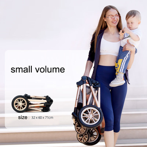 Carrito <span class=keywords><strong>de</strong></span> Bebé Plegable JXB con Doble Freno y Reposabrazos Desmontables <span class=keywords><strong>para</strong></span> Viajes al Aire Libre - Product Image 2