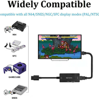 Pour adaptateur de convertisseur HDTV compatible N64 vers HDMI pour N64/Gamecube/SNES/GC Plug Play Full Digital 1080P sans alimentation externe