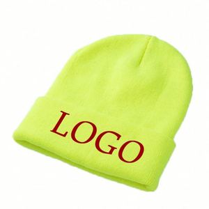 Gorros de lana personalizados de 5 paneles al por mayor con LOGO, gorros de punto personalizados para hombres y mujeres - Product Image 6