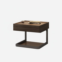 Table de chevet suspendue en pierre, mobilier de chambre moderne et minimaliste, mini table de nuit multifonctionnelle avec petit rangement pour hôtel