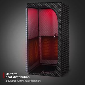 Tenda <span class=keywords><strong>Sauna</strong></span> Portatile da Interno a Infrarossi Lontani Tenda per <span class=keywords><strong>Sauna</strong></span> a Vapore Secco Singola Pieghevole a Infrarossi per Uso Domestico a Secco e Umido - Product Image 4