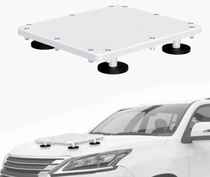 Support de toit Starlink Mini en alliage d'aluminium blanc, gris, avec fixation magnétique à dégagement rapide brevetée pour camping-cars, fourgonnettes et bateaux - Product Image 1