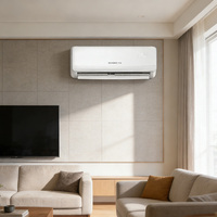 Solution d'air à onduleur moderne, flux d'air de refroidissement puissant, climatiseur à double fonction, unité de climatisation domestique, système de climatisation divisé, climatiseur divisé pour la maison