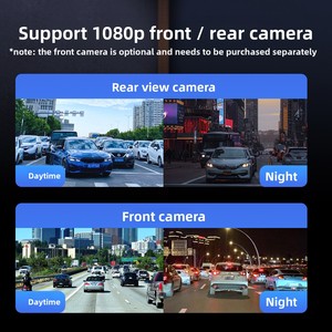 <span class=keywords><strong>9</strong></span> inch màn hình cảm ứng thông minh Xe GPS Dashcam không dây Carplay Stereo phía trước/phía sau máy ảnh kép phổ phù hợp với 1 năm chia màn hình - Product Image 4