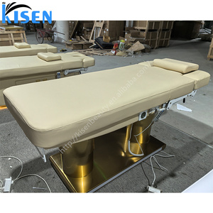 Kisen 4 Motor Adjustable <b>Table</b> Cosmetic Electric Salon Beauty Care <b>Bed</b> Beige pink Eyelash <b>Lash</b> Massage Chair - Product Image 5