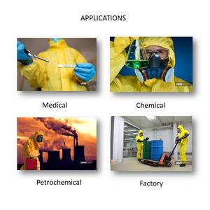 Combinaison de Protection chimique Type 3 Type 4, combinaison jetable avec capuche - Product Image 4