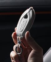Étui de clé de voiture en daim de luxe pour Urus Revuelto Orange Bleu Rouge Porte-clés Pièces avec protection anti-rayures