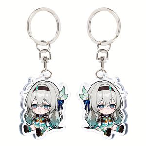 Acrylic <b>Anime</b> <b>Keychain</b> Custom Game Q-version Peripheral Secondary Character Transparent Double-sided Small Pendant UV Printed - Product Image 2