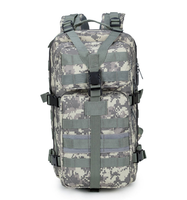 Sac à dos tactique moyen pour passionnés de plein air, sac à dos de randonnée à double épaule camouflage