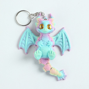 Porte-clés Dragon 3D Imprimé Mignon en Gros, Jouet Anti-stress Articulé Flexible, Dragon Volant en PLA Imprimé en 3D pour Fêtes - Product Image 4