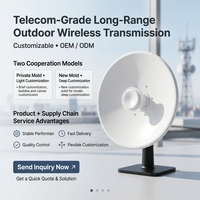 Antena de Comunicación de Alta Ganancia MIMO de Banda Dual de 2.4GHz, QW 2-20 Beam, para Exteriores, Larga Distancia, PTP/PTMP, Blanca, Sin Licencia