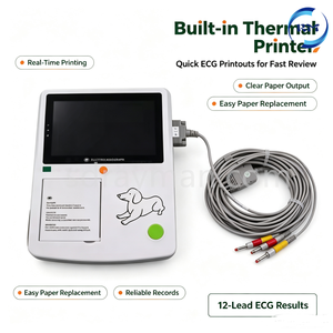 Máquina de ECG Veterinaria Portátil de 12 Derivaciones con Wifi, Monitor de Salud Cardíaca Preciso para Clínicas Veterinarias - Product Image 1