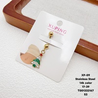 XUPING Sieraden RVS Piercing Sieraden Hangertje Hart Buikring Zirkoon Party Navelring Strand Buiksieraden