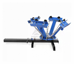 Dễ Dàng Để Hoạt Động Của Nhãn Hiệu Quay Màn Hình Máy In Máy Tính Để Bàn 1 Trạm Dệt Lụa Màn Hình Máy In - Product Image 4