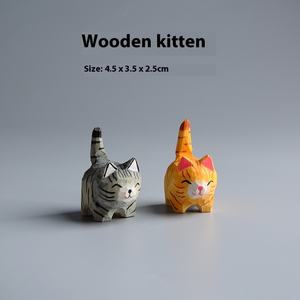 <span class=keywords><strong>ร</strong></span>ูปแกะสลักไม้<span class=keywords><strong>ร</strong></span>ูป<span class=keywords><strong>แมว</strong></span>สี<span class=keywords><strong>เทา</strong></span>ส้มทำด้วยมือออกแบบให้แกะสลักอย่างสร้างส<span class=keywords><strong>ร</strong></span><span class=keywords><strong>ร</strong></span>ค์สำหรับเค<span class=keywords><strong>ร</strong></span>ื่องประดับคริสต์มาสจี้กระเป๋าเป้สะพายหลัง<span class=keywords><strong>แมว</strong></span> - Product Image 2