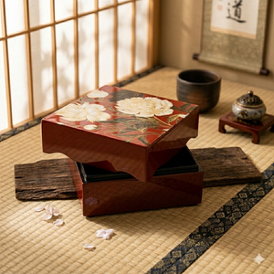 Boîte en laque artisanale, boîte de rangement en bois de qualité supérieure avec finition brillante, boîte cadeau élégante pour bijoux, souvenirs et décoration - Product Image 1