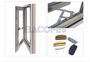 Sistema de Herrajes Modernos de Acero Inoxidable para Ventanas de Aluminio con Apertura Lateral y Superior a Buen <span class=keywords><strong>Precio</strong></span> - Product Image 2