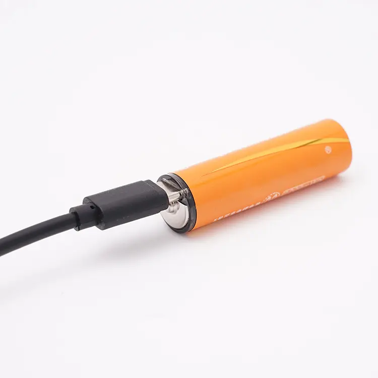 ホット販売USB充電式電池リチウムイオン再利用可能なType-CUSB充電ポートAA電池AAA1.5v2200mWhNCAセル