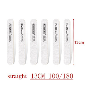 Lime à ongles en bois professionnel Nail Art ponçage tampon limes 100/180 180/240 Double face pour Salon manucure pédicure UV Gel conseils - Product Image 6