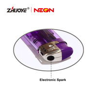 Briquets électroniques en gros, autres briquets à gaz, encendedores à flamme fine, briquets en plastique avec logo personnalisé