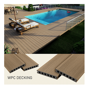 Chất lượng cao ngoài trời sàn gỗ tếch Composite decking Gỗ nhựa composite sàn chải hiện đại sàn ngoài trời - Product Image 1