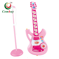 Ensemble d'instruments Jouet à induction Basse électrique Guitare pour enfants avec microphone