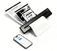 Printer Foto Portabel A4 Nirkabel Bt Mini Printer Thermal Saku