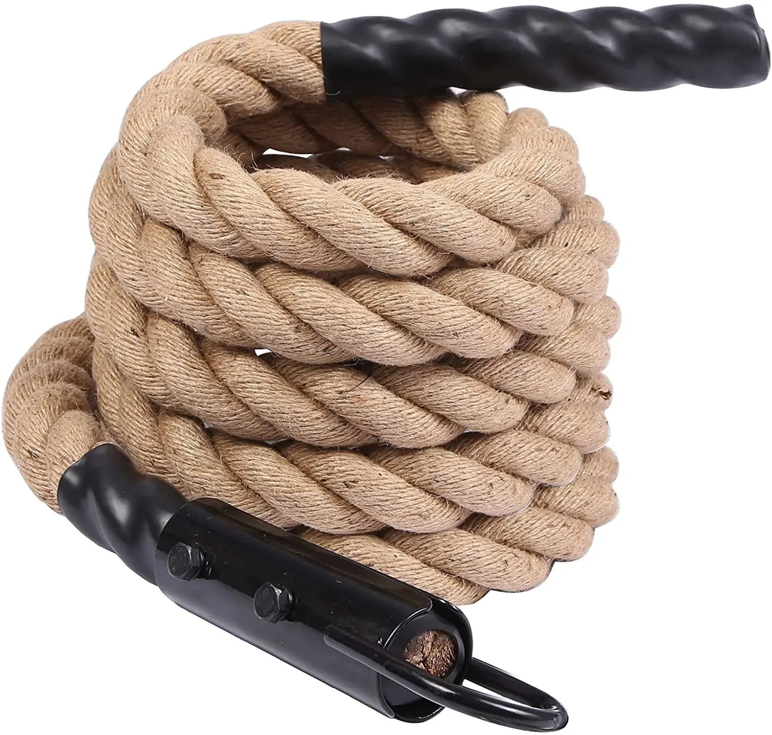 Corde en Jute de Fitness 1.5 pouces, corde d'escalade avec crochet, pour la gymnastique et l'escalade, vente en gros, nouvelle collection