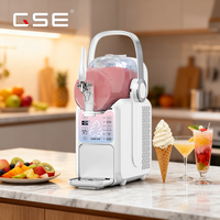 Machine à glace et à slush 2 en 1 avec sirop et poudre pour usage commercial et domestique Milkshakes Yaourt Boisson glacée