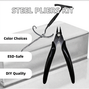 Mini Pliers Steel Serrated Jaw Wire Cutters Strippers Model <b>Tool</b> for Electronic DIY Parts RC Helicopter FPV Drone Cutting - Product Image 2