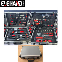 ELEHAND Juego de Herramientas de Aluminio de Alta Calidad, 90 Piezas, Kit de Herramientas Manuales, Juego de Herramientas Profesional, Juego de Herramientas para Auto