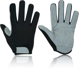 ถุงมือปั่นจักรยานแบบเต็มนิ้วออกแบบได้ตามที่ต้องการถุงมือแข่งทุกเพศพร้อมที่จับมือสำหรับกีฬากลางแจ้งและยิมทำจากหนัง - Product Image 3