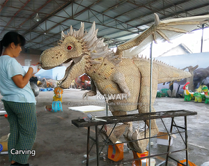 Disfraz <span class=keywords><strong>de</strong></span> dinosaurio animatrónico Kawah, hecho a mano, para parque temático - Product Image 4