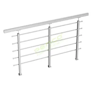 Sistema de Barandilla para Escaleras Interiores de Tubo Cuadrado, Barandilla de Escalera de Tubo de Acero Inoxidable - Product Image 6