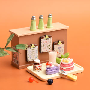 Cabujón plano de resina con forma de pastel mixto, dije de comida en miniatura para la fabricación de joyas DIY y decoración de horquillas hechas a mano - Product Image 3